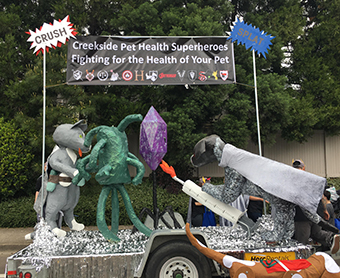 2018 Iris Festival Parade float
